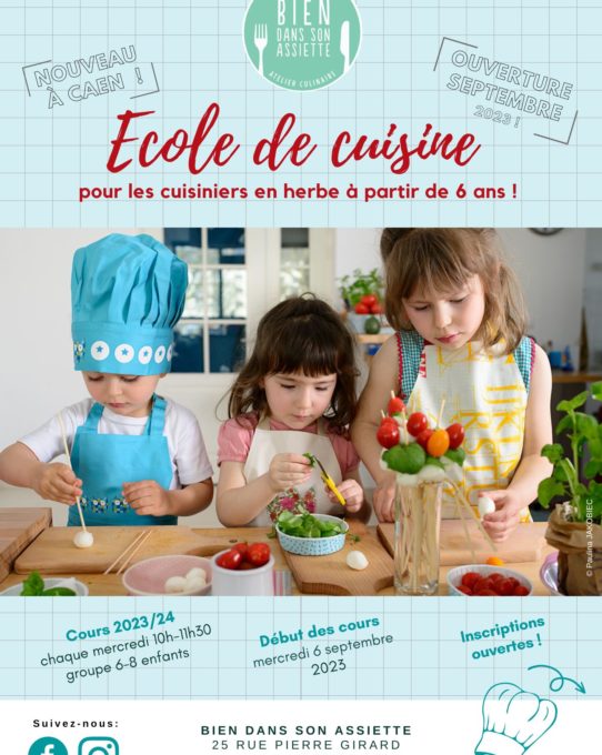 L'école de cuisine pour enfants ouvre ses portes en septembre 2023 !