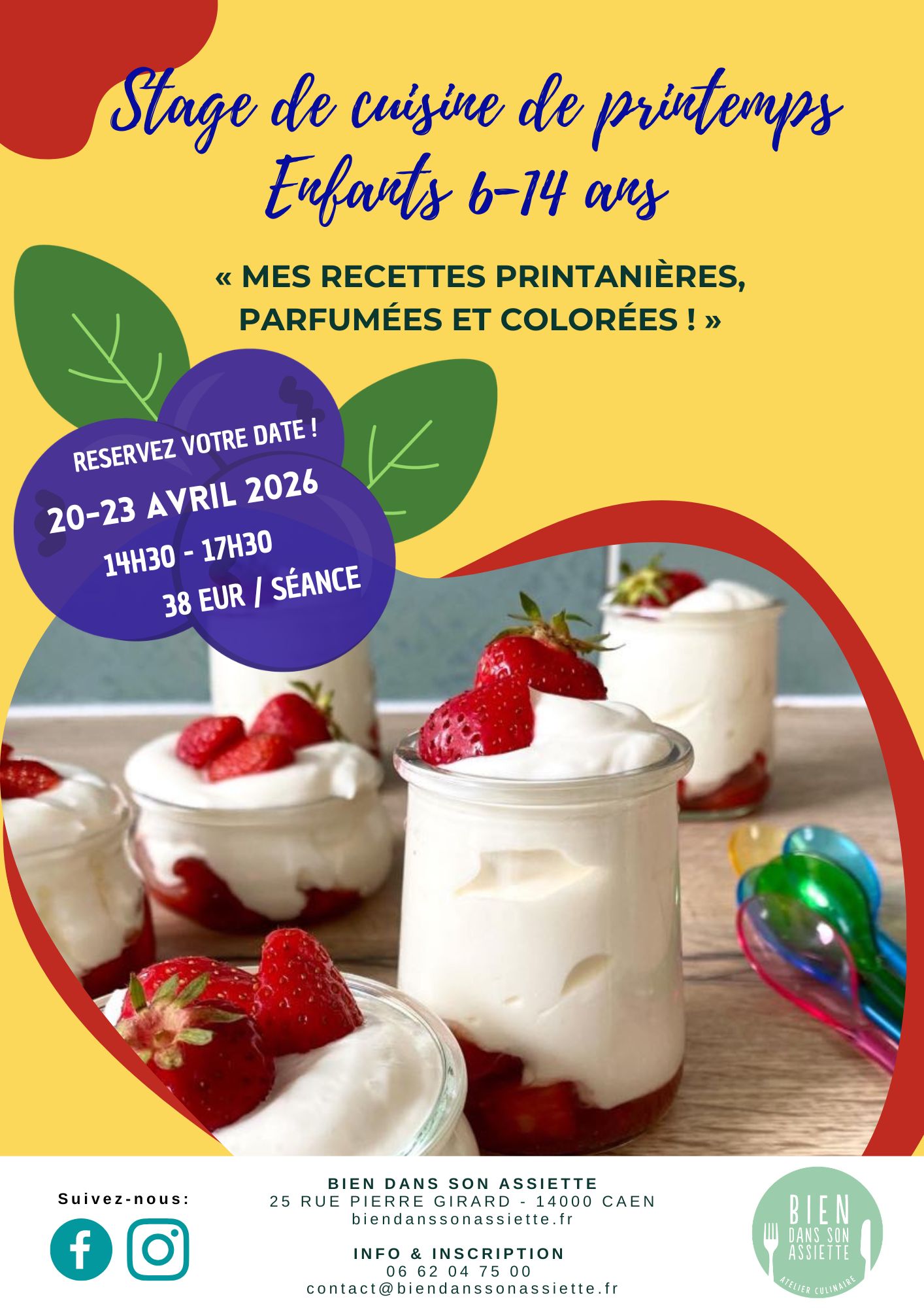 Stage de printemps enfants 6-14 ans